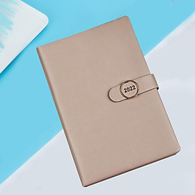Business A5 Notebook, Loose Leaf PU Leather Cover Journal Notepad Notebook, 200 Sheets Paper Gifts