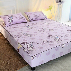 Bộ ga gối cotton đũi chần bông LIDACO siêu mềm mại nhiều mẫu lựa chọn