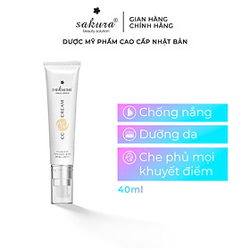 Kem Trang Điểm Chống Nắng Sakura CC Cream Flawless Control Base (40ml)