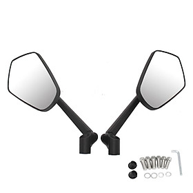 Aluminum Alloy Motorcycle Rearview Reflective Mirrors Rear View Handlebar Mirrors Rearview Mirror for Motorbike
