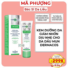 Kem dưỡng Giảm nhờn dịu nhẹ da dầu mụn Dermacos Farmona Anti Acne Matti - Bác Sĩ Mã Phượng