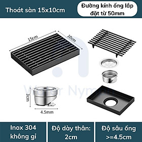 Mua Ga thoát sàn  thoát nước máy giặt inox 304  chống bốc mùi  chống côn trùng Waternymph