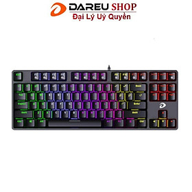 Bàn phím cơ Gaming Dareu EK87 Multiled Đen Black - Hàng Chính Hãng
