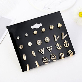 Set 12 đôi Bông tai Vintage Thời Trang