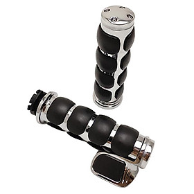2x Universal 114F Motorcycle Bike Aluminum Hand Grips for 1