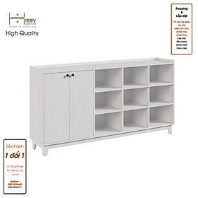 [Happy Home Furniture] KINA , Tủ lưu trữ 2 cửa mở- 9 ngăn , 200cm x 40cm x 96cm ( DxRxC), TCM_041