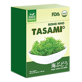 Rong Nho Tách Nước Tasami - Hộp 100g 20g x 5 gói