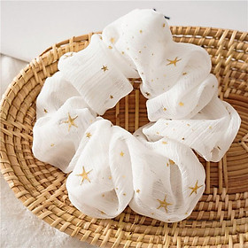 HOT SALE Dây buộc tóc scrunchies thiết kế đơn giản nữ tính