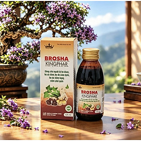 Siro Brosha Kingphar , chai 125ml, giảm ho, bổ phế , giảm tăng tiết đờm