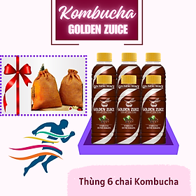 6 chai Kombucha Golden Zuice 350 ML
