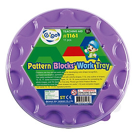 Đồ Chơi Dạy Học Khay Tròn Xếp Hình Pattern Blocks' Circular Work Tray Gigo Toys (Giao Mẫu Ngẫu Nhiên)