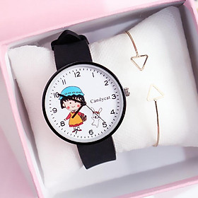 Đồng hồ nam nữ thời trang bé Maruko dây silicon nhiều màu cá tính ZO32