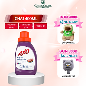 Combo 4-16 chai Nước tẩy đánh bay vết bẩn cứng đầu cho quần áo màu AXO 400ml