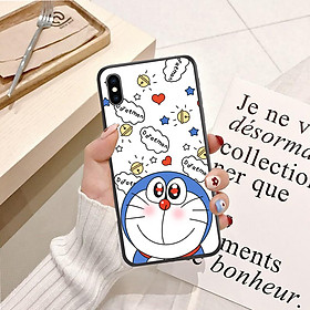 Ốp lưng điện thoại Iphone XS Max viền silicon dẻo TPU  hình Doremon Dễ Thương - Hàng chính hãng