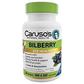 Carusos Natural Health One a Day Bilberry 50 Capsules