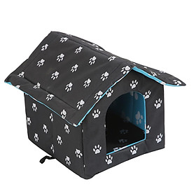 Oxford Cloth Outdoor Feral Cats Warm House Waterproof Bed Kennel Tent Winter
