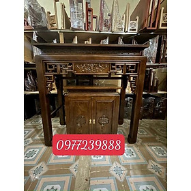 Mua bàn thờ gỗ sồi màu cánh gián 127cm