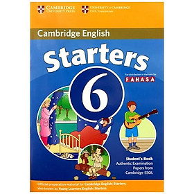 Ảnh bìa Cambridge Young Learner English Test Starters 6: Student Book