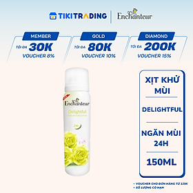 Xịt khử mùi toàn thân Enchanteur Delightful (150ml)