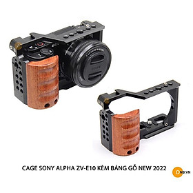 Mua Cage For Sony ZV-E10 Khung kèm báng gỗ mẫu mới 2022 dành cho Sony