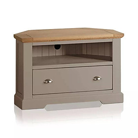 Tủ tv góc st.ives gỗ sồi ibie lvcstio - xám