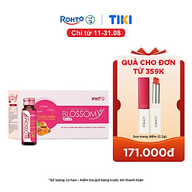 Nước uống collagen giúp sáng da, dạ dày khỏe Blossomy lốc 10 chai x 50ml
