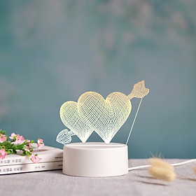 Mua Đèn trang trí bàn làm quà tặng  đèn decor có LED điều chỉnh 3 màu bằng nút cảm ứng với nhiều kiểu dáng