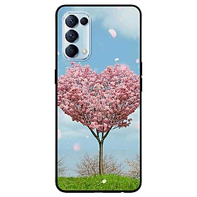 Ốp lưng dành cho Oppo Reno 5 mẫu Cây Đào Tim