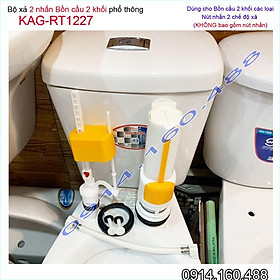 Mua Bộ xả bồn cầu két nước rời 2 nút nhấn Tasaco KAG-RT1227 trọn bộ xả 2 nhấn bàn cầu nhấn êm xả tốt siêu bền