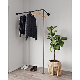 Mua Bộ giá treo ống nước treo quần áo  giá treo đồ ống sắt trang trí đẹp 2021