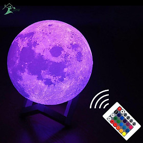 Đèn Ngủ Hình Mặt Trăng 3D Sạc USB Độc Đáo