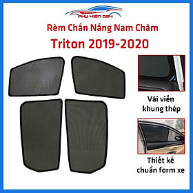 Bộ 4 rèm chắn nắng nam châm Triton 2019-2020 khung cố định chống tia UV