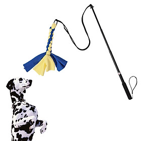 Pole for Dogs Training Exercise Rope Toy, Pulling Playing ,Telescopic Interactive Dog Toys for Small Large Dogs Entertainment Outdoor