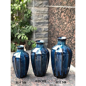 Mua Bình cắm cành đào tết  bình cắm thanh mai  lựu đỏ  chanh mỹ cao 33cm  bình sứ men hỏa biến trang trí phòng khách