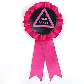 Hen Party Award Ribbon Badge Party Favor Hot Pink