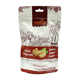 Hạt điều LAFOOCO rang không muối túi 100g
