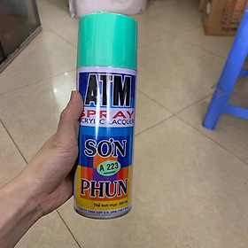 Sơn phun sơn xịt màu xanh táo- xanh lá cây nhạt A217 ATM