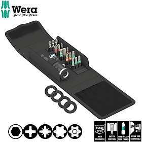Mua Bộ dụng cụ mở vặn vít đa năng Wera 05134021001 Patio construction set T 1 với các đầu vít thép không gỉ  đầu giữ vít thông minh gồm 17 chi tiết và kèm 4 vòng nỉ dự phòng (4 spare felt rings)