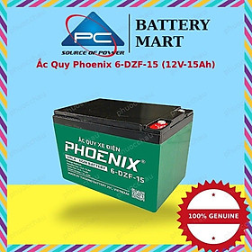 Ắc Quy Phoenix 6-DZF-15 (12V 15Ah) Cho Xe Đạp Điện, Xe Máy Điện