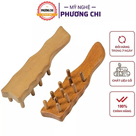 Bàn chải mát xa ấn huyệt toàn thân bằng gỗ thơm chuyên dụng | Mỹ Nghệ Phương Chi