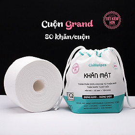 Mua Khăn mặt khô Chillwipes dùng 1 lần  Giấy lau mặt dùng một lần 80khăn/cuộn