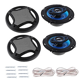 Coaxial Speakers Universal Full Range Frequency HiFi 6 inch Stereo Home