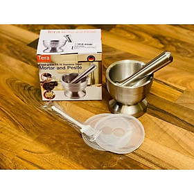 Mua SET CHÀY CỐI INOX TERA - TẶNG KÈM 2 NẮP ĐẬY VÀ 1 CHỔI VỆ SINH