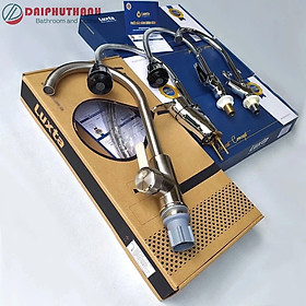 Mua Vòi Bếp Nóng Lạnh Vòi Rửa Chén Bát Chính Hãng LUXTA Nhiều Mẫu Chất Liệu Cao Cấp - Nhiều kiểu vòi: thân tròn  thân lò xo  tặng cặp dây cấp