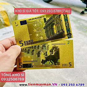 Mua Trọn Bộ Tờ EURO Mạ Vàng Sang Chảnh Plastic 7 TỜ - Từ 5 - 500 EURO
