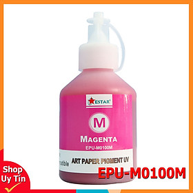 Mua Mực nước màu đỏ Pigment UV EPU-M0100M thương hiệu Estar - Dùng cho máy Epson EPU-M0100M (100ML) (hàng nhập khẩu)