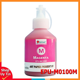 Mực nước màu đỏ Pigment UV EPU-M0100M thương hiệu Estar - Dùng cho máy Epson EPU-M0100M