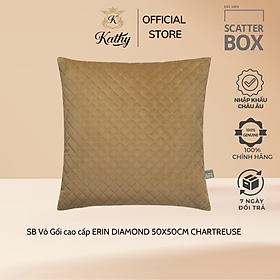 Mua Scatter Box Vỏ gối cao cấp nhập khẩu Ireland Anh Quốc ERIN DIAMOND Màu Vàng kích thước 50X50CM Phong cách Hiện đại