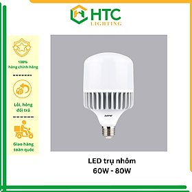 Mua Bóng đèn led bulb trụ nhôm 60W 80W  seri LBA (ánh sáng trắng) - Thương hiệu MPE - 60W