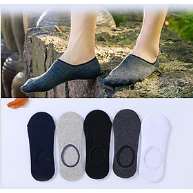 Combo 5 đôi tất lười, vớ lười nam dấu gót Hàn Quốc 2018